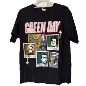 Green Day 99 Revolutions Tour Tee Shirt Black Medium Uno Dos Tre